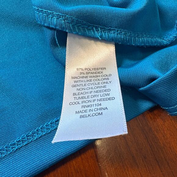 Kim Rogers Blue Top Size XL Petite - Picture 5 of 6